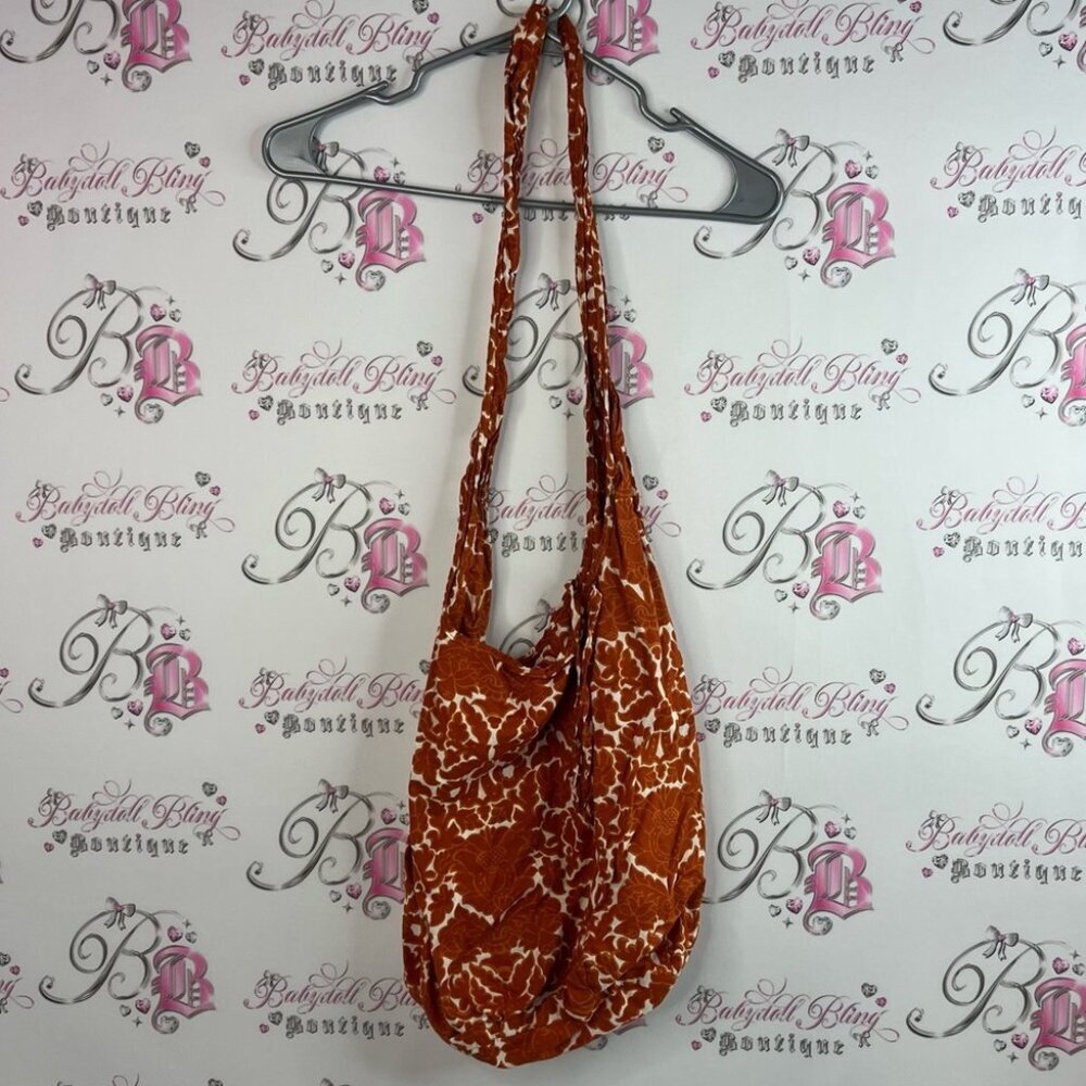 Bag paisley long style strap floral Stylish Orange Patterned tote cloth Bag